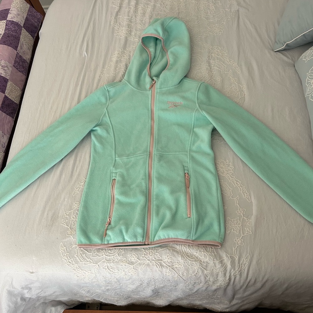 Mint Green Zip-Up Hoodie